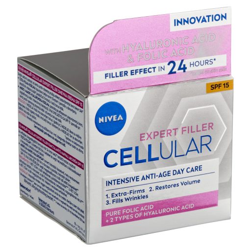 NIVEA Cellular Expert Filler ránctalanító nappali arckrém SPF 15 50 ml