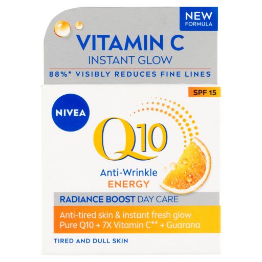 NIVEA Q10 Energy energetizáló ránctalanító nappali arckrém SPF 15 50 ml