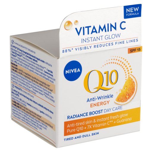 NIVEA Q10 Energy energetizáló ránctalanító nappali arckrém SPF 15 50 ml