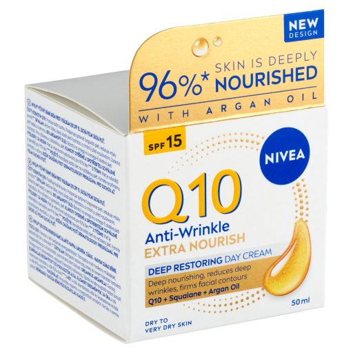 NIVEA Q10 tápláló ránctalanító nappali arckrém száraz bőrre 50 ml