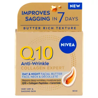   Nivea arcvaj 50ml Q10 Collagen Expert tápláló nappali és éjszakai