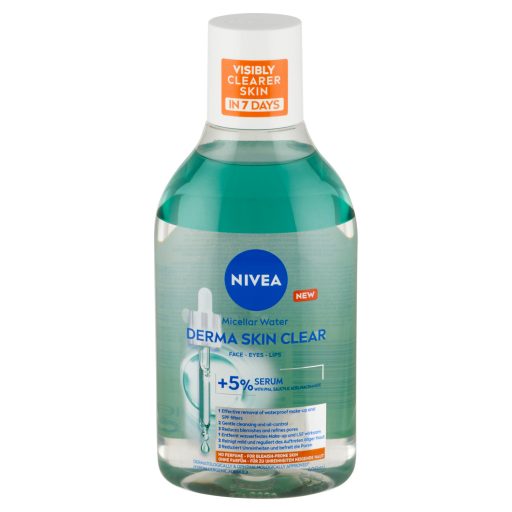 Nivea arctisztító 400ml Micellás Víz Derma Skin Clear