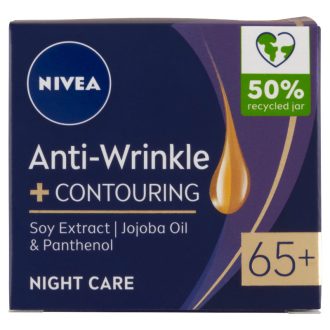   NIVEA Anti Wrinkle 65+ ránctalanító, feltöltő éjszakai arckrém 50 ml