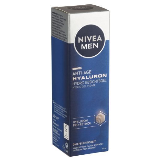 NIVEA MEN Anti-Age ránctalanító hidratáló gél hialuronnal és pro-retinollal 50 ml