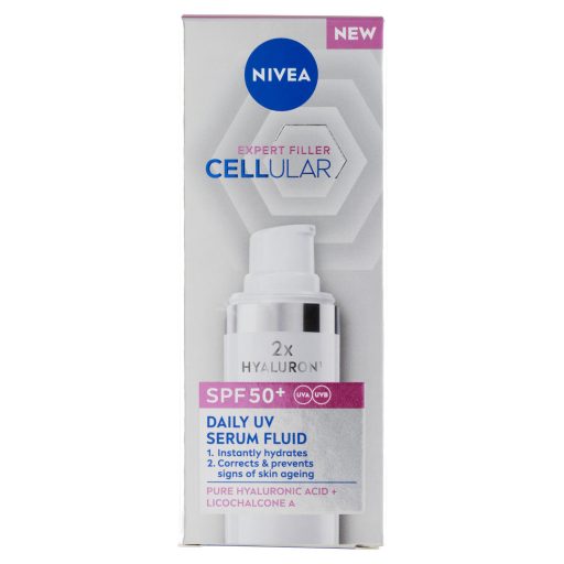 NIVEA Cellular Expert Filler nappali arcápoló UV szérum fluid FF50+ 30 ml