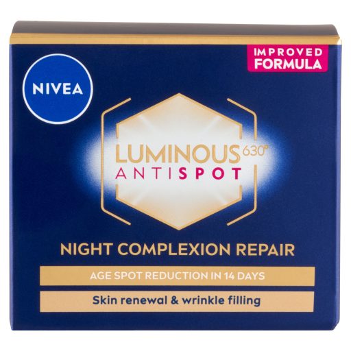 Nivea arckrém 50ml Cellular Luminous630 Pigmentfoltok elleni éjszakai