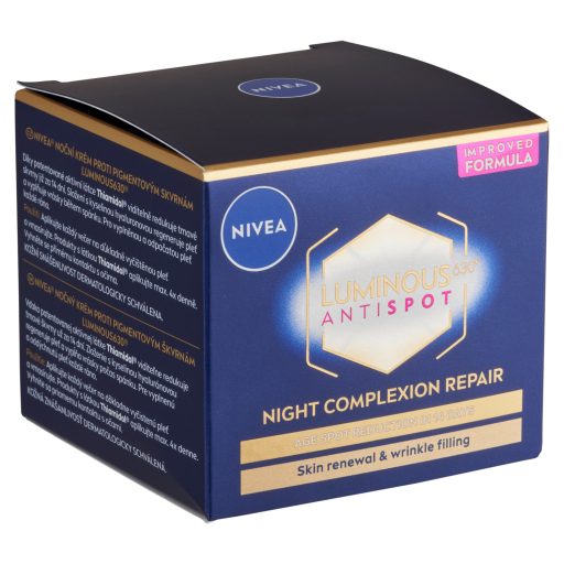 Nivea arckrém 50ml Cellular Luminous630 Pigmentfoltok elleni éjszakai