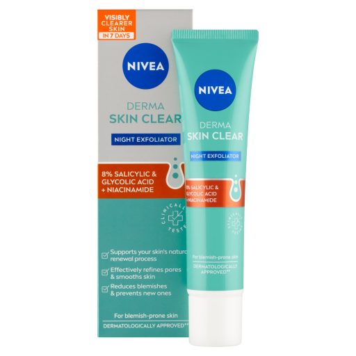 NIVEA Derma Skin Clear éjszakai hámlasztó 40 ml