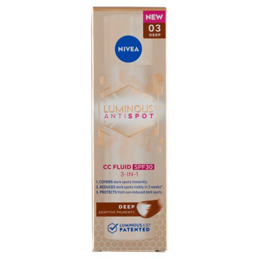 NIVEA Cellular Luminous630 sötét pigmentfoltok elleni CC fluid FF30 40 ml