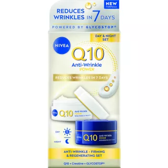 NIVEA Q10 Power ránctalanító nappali és éjszakai arckrém 2 x 50 ml