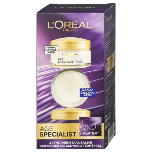 L'Oréal Age Specialist Nappali + Éjszakai Arckrém 55 +