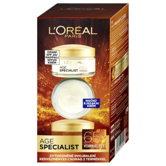   L'Oréal Age Specialist Nappali + Éjszakai Arckrém 65 +