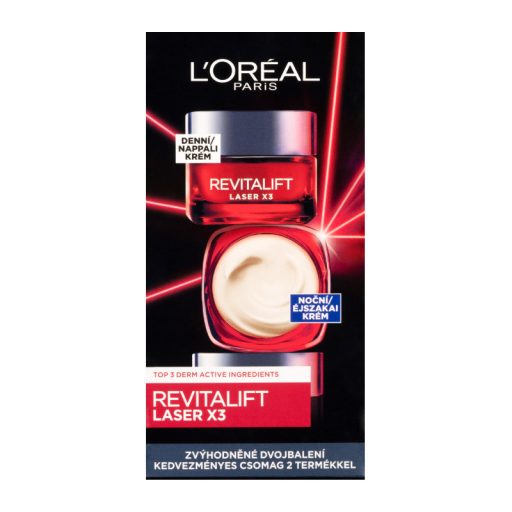L'Oréal Revitalift X3 Laser arckrém 50+50ml nappali + éjszakai Duo