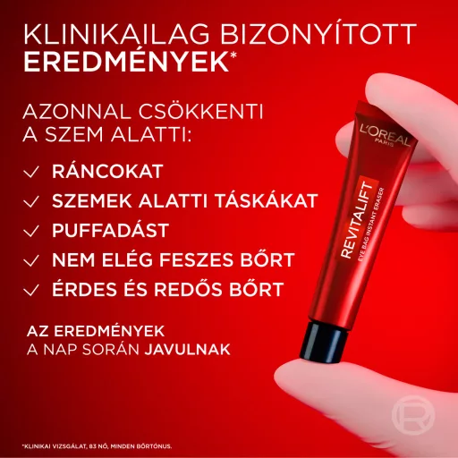 L'Oreal szemkörnyék ápoló krém 15ml szemek alatti táskákra Rev. L. nappali