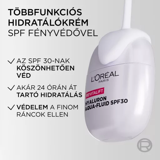 L'Oreal Revitalift arckrém 40ml SunPod hialuronsavval SPF 30+