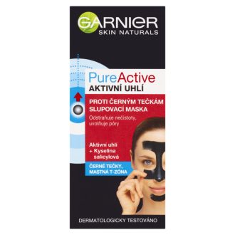  Garnier Skin Naturals Pure Active Lehúzható Maszk Mitesszerek Ellen 50 ml
