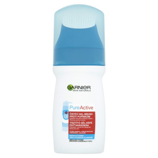 Garnier Skin Naturals Pure Active Tisztító Gél-kefe Pattanásokra 150 ml