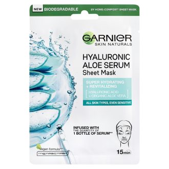 Garnier skin naturals textil arcmaszk 28g Hyaluronic Aloe