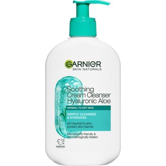   Garnier Skin Naturals bőrnyugtató tisztító krém hialuronsav aloe, 250 ml