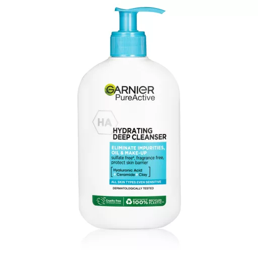 Garnier Pure Active hidratáló arctisztító bőrhibák ellen, 250 ml
