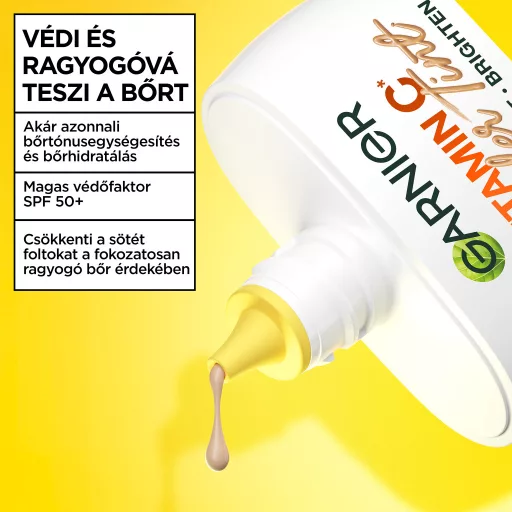 Garnier fényvédő arckrém 40ml színezett fluid C-vitamin SPF50+ világos