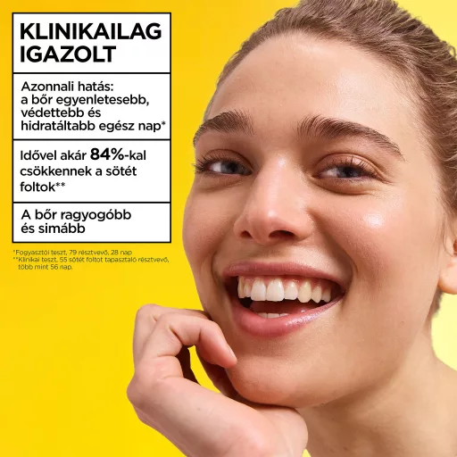 Garnier fényvédő arckrém 40ml színezett fluid C-vitamin SPF50+ világos