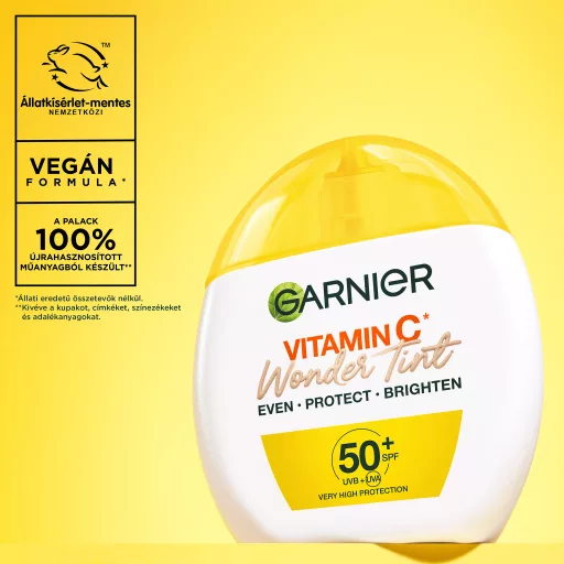 Garnier fényvédő arckrém 40ml színezett fluid C-vitamin SPF50+ világos