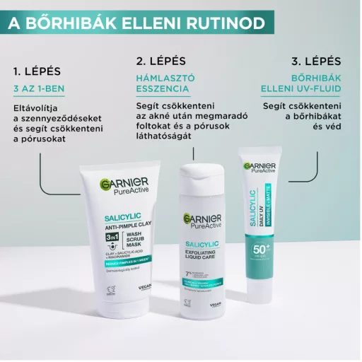 Garnier Skin Naturals Pure arctisztító gél 3 in1 150 ml