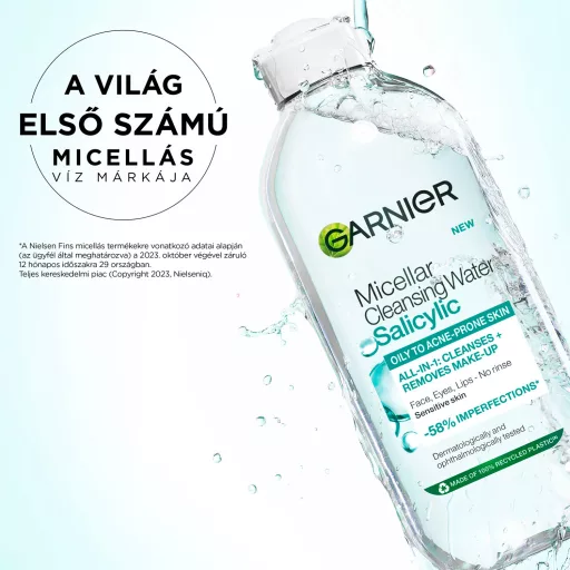 Garnier micellás víz szalicilsavval 400 ml