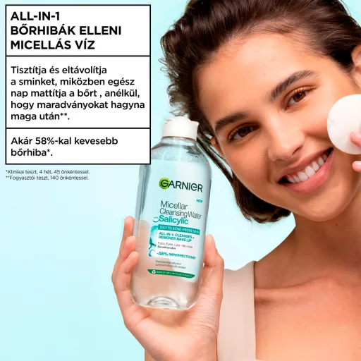 Garnier micellás víz szalicilsavval 400 ml