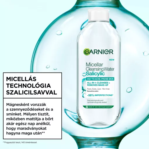 Garnier micellás víz szalicilsavval 400 ml