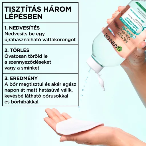 Garnier micellás víz szalicilsavval 400 ml