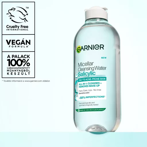 Garnier micellás víz szalicilsavval 400 ml