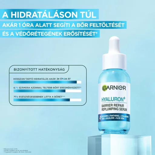 Garnier hyaluron+ barrier regeneráló szérum, 30 ml