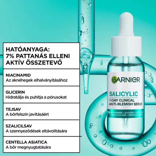 Garnier Pure Active szalicilsavas szérum bőrhibák ellen 30 ml
