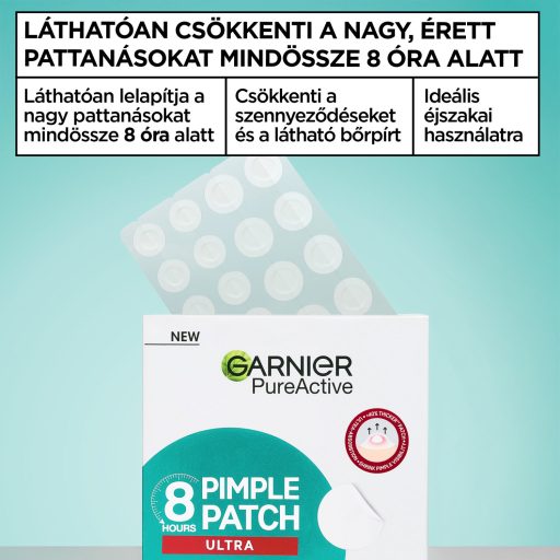 Garnier Pure Active Ultra pattanás tapasz 10 mm + 12 mm 22 db