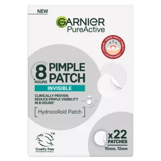   Garnier Pure Active Invisible láthatatlan pattanás tapasz 10 mm, 12 mm 22 db