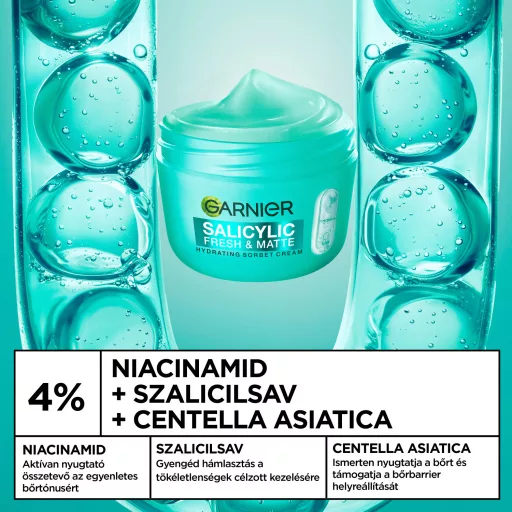 Garnier Salicylic Fresh & Pure hidratáló sorbet krém 85 ml