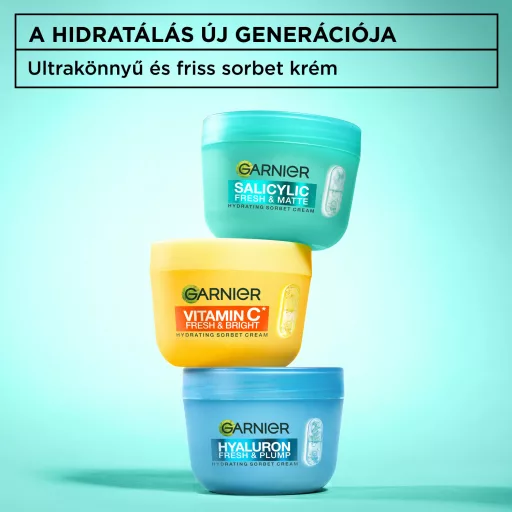 Garnier Salicylic Fresh & Pure hidratáló sorbet krém 85 ml
