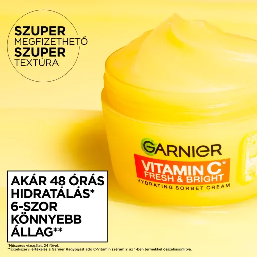Garnier Vitamin C Fresh & Bright hidratáló sorbet krém 85 ml