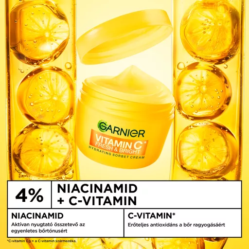 Garnier Vitamin C Fresh & Bright hidratáló sorbet krém 85 ml