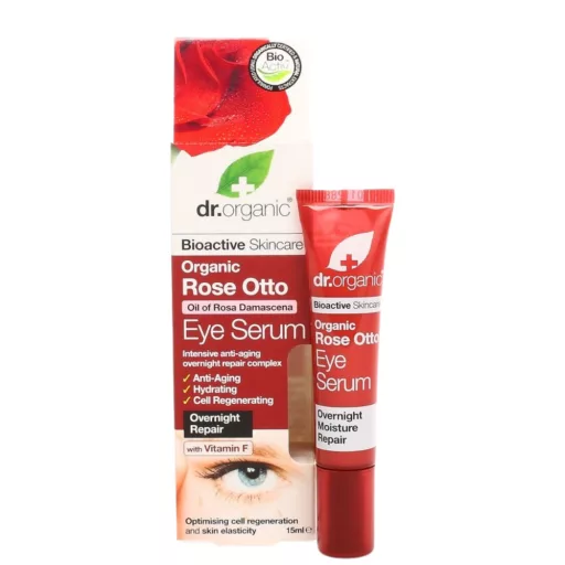 Dr.Organic szemkörnyékápoló szérum bio damaszkuszi rózsaolajjal 15 ml
