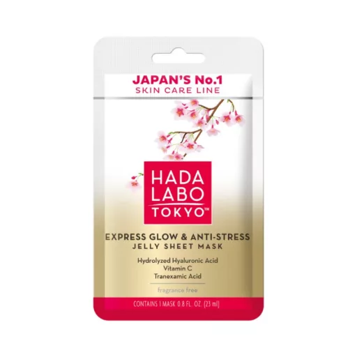 Hada Labo arcmaszk 30ml zselés EXPRESS GLOW ANTI-STRESS PREMIUM