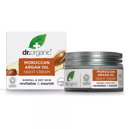 Dr.Organic arckrém 50ml marokkói argánolajjal éjszakai