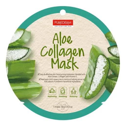 PureDerm arcmaszk Aloe Vera circle