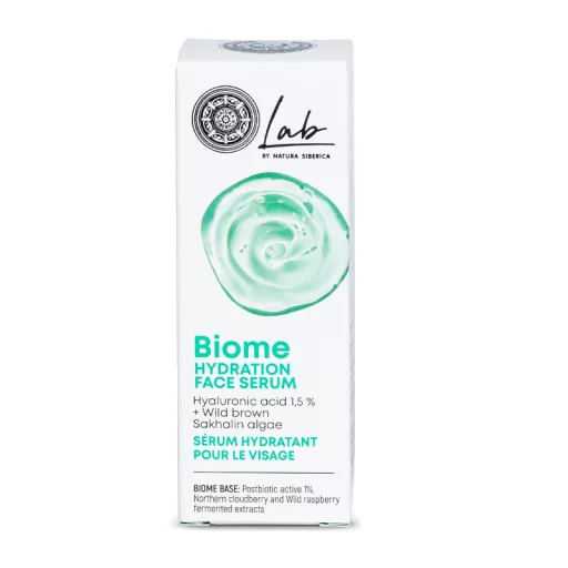 Natura Siberica arcszérum 30ml Lab Biome Hidratáló Hialuronsavval