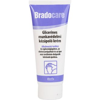 Bradocare kézápoló krém 100ml munkavédelmi glicerines