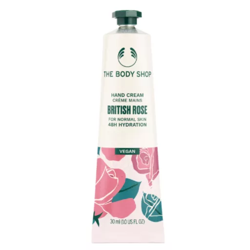 The Body Shop kézkrém 30ml angol rózsa vegan