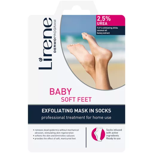 Lirene lábápoló maszk 1 pár baby soft feet hámlasztó