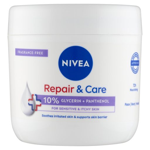 NIVEA Repair & Care illatmentes krém érzékeny bőrre 400 ml e